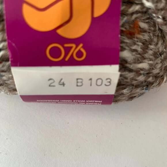 VINTAGE PHILDAR TWEEDAPHIL Acrylic, COTTON, Wool, LINEN Blend Yarn- 5 Skeins - Picture 3 of 7